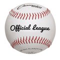 Champion Sports Champion Sports OLB1 3 in. Premium Leather Official League Baseball; White & Red - Pack of 12 OLB1
